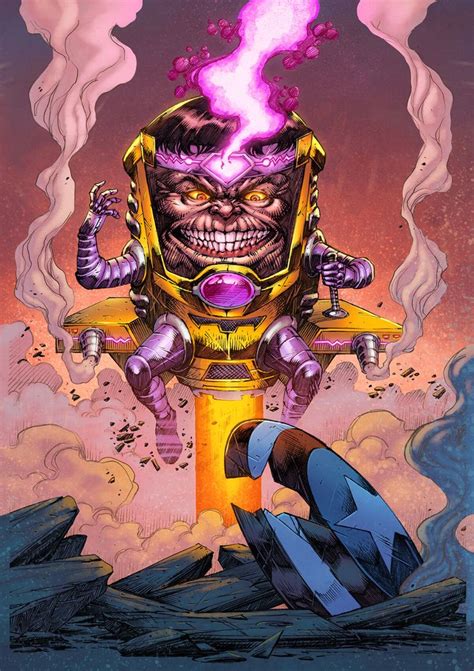 Modok Colors Maksim Strelkov Marvel Superhero Posters Marvel