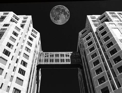 Moon Over Twin Towers Photograph By Samuel Sheats Fine Art America