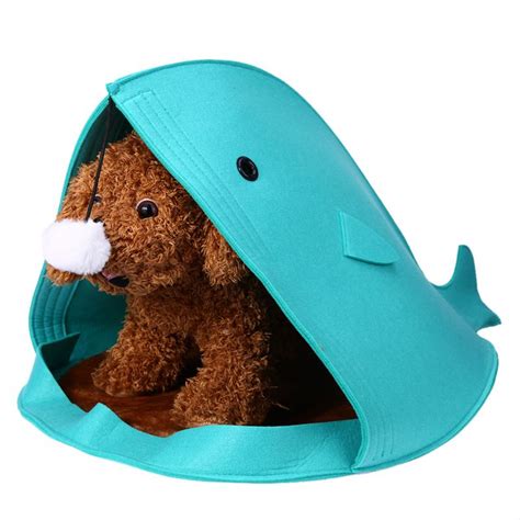 Shark Shape Dog Beds Warm Soft Dog House Pet Sleeping Bag Dog Kennel