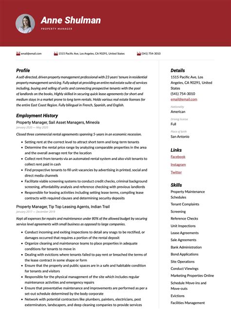 Property Manager Resume And Writing Guide 18 Templates 2020