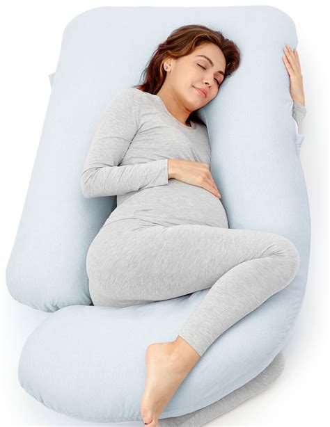 Pregnancy Pillows Cooling Cover U Shaped Full Body Maternity Pillow