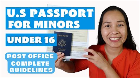 Us Passport Process For Minors Under 16 Years Oldhow To Apply And Fill