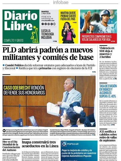 Diario Libre Republica Dominicana 2 De Marzo De 2019 Infobae