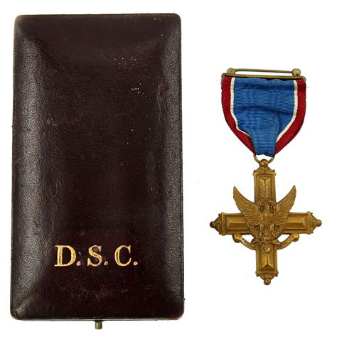 Original Us Wwi Numbered Distinguished Service Cross With Case