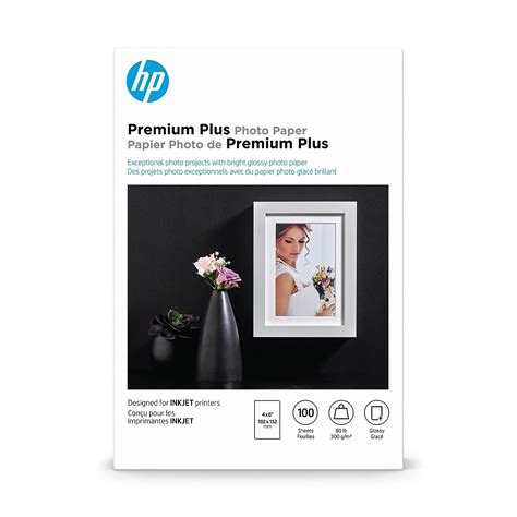 Hp Premium Plus Photo Paper Glossy 4x6 100 Sheets Cr668a Amazon