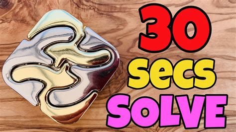 30 Seconds Solve Hanayama Cast Square Puzzle Youtube
