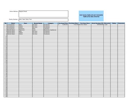 Auto Parts Inventory Spreadsheet — Db