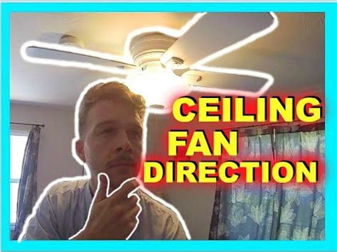 Set your ceiling fans to run clockwise when you have a family member or guest who smokes indoors. Ceiling Fan Direction - Summer vs. Winter -Jonny DIY - YouTube