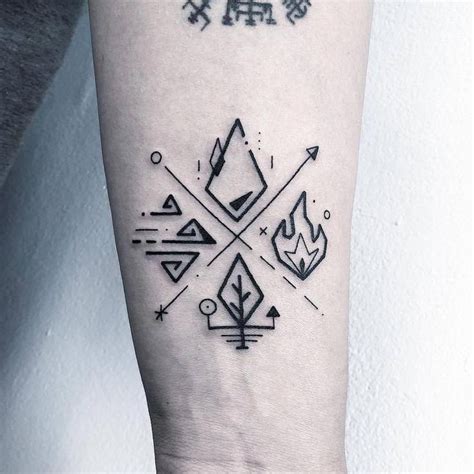 Tattoo Geometry Geometrictattoos Elements Tattoo Four Elements