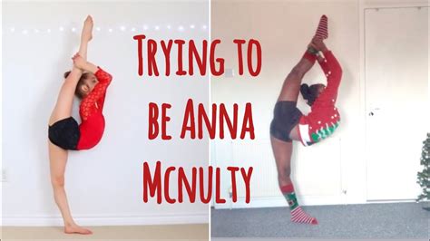 Recreating Anna McNulty Christmas Contortion Video Trying To Be Anna