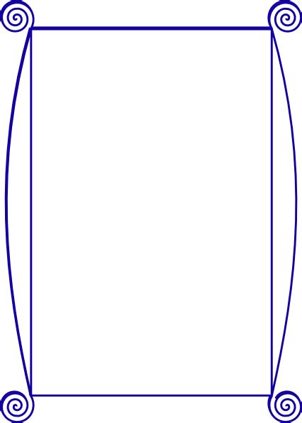 Blue Spiral Border Clip Art At Vector Clip Art Online