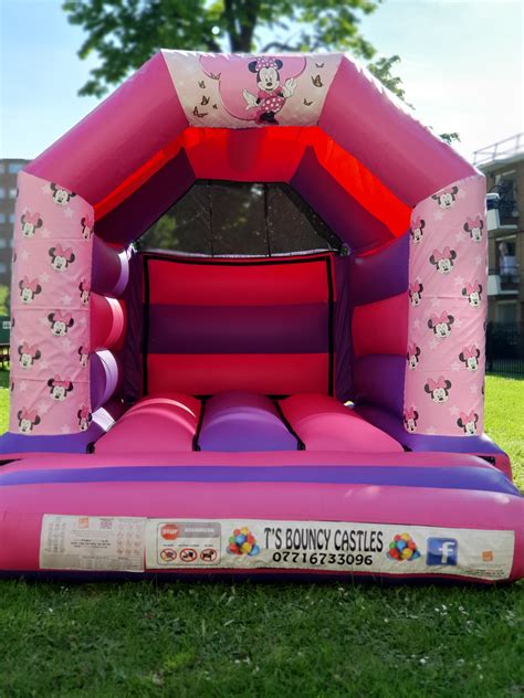 Pink And Purple Minnie Mouse 15 X 11ft Bouncy Castle Ts Bouncy Castles
