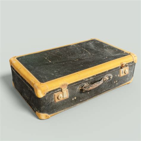 3d Vintage Suitcase Retro Model Turbosquid 1164654