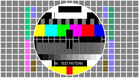 Television Screen Color Test Pattern Stock Footage Video 100 Royalty