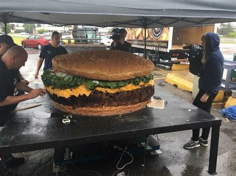Gigantic World Record Burger Now On The Menu At Michigan Restaurant