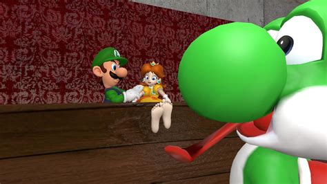 Luigi And Yoshi Tickling Daisy 1 Request By Hectorlongshot On Deviantart