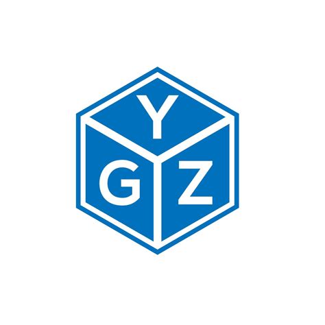 YGZ letter logo design on white background. YGZ creative initials