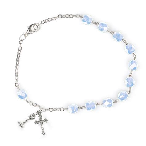 5 12 Inch December Blue Zircon First Communion Birthstone Beads