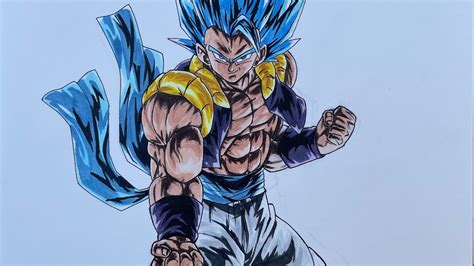 How To Draw Gogeta Blue Youtube