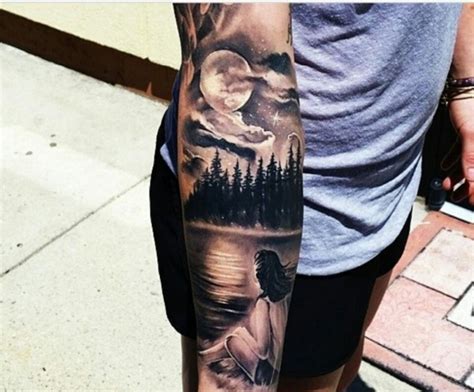 10 Unique Tattoos That Capture The Night Sky Sky Tattoos Tattoos