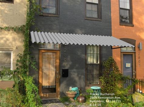 Metal Awning Over Deck