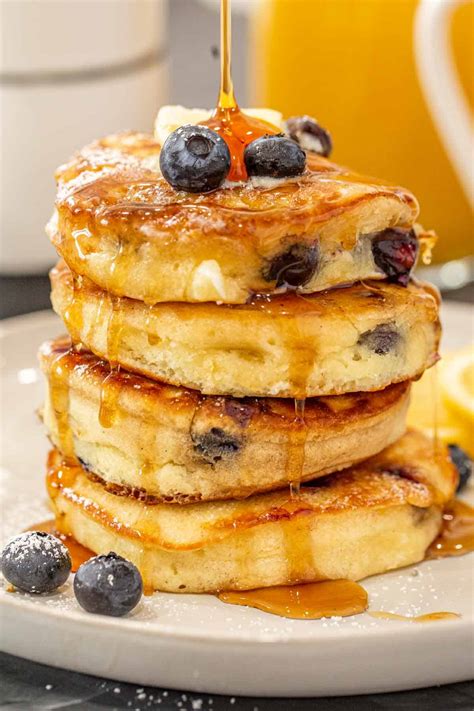 Lemon Blueberry Pancakes Recipe Valentinas Corner