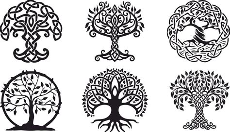 Celtic Trees Vector Free Vector Cdr Download Celtic Tree