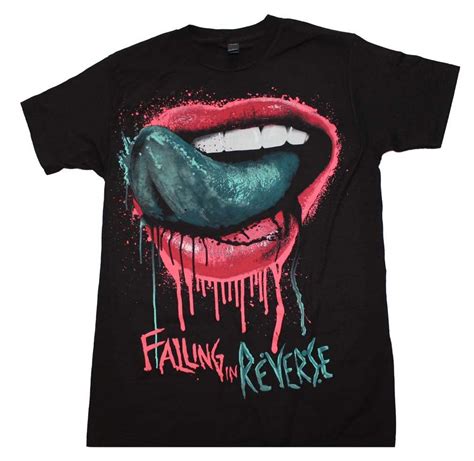 Officially Licensed Falling In Reverse T Shirt Featuring A Large Lips