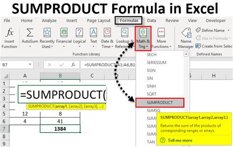 Sumproduct Formula In Excel How To Use Sumproduct Formula