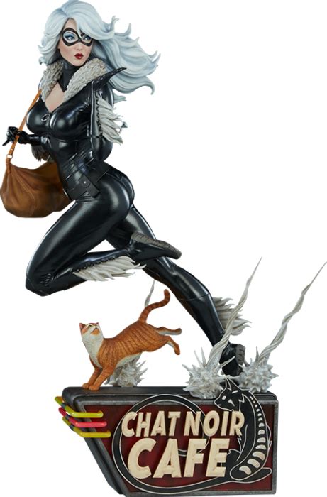 Spider Man Black Cat Mark Brooks Artist Series 16” Statue By Sideshow