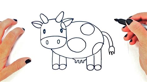 Cómo Dibujar Una Vaca 】 Paso A Paso Muy Fácil 2022 Dibuja Fácil