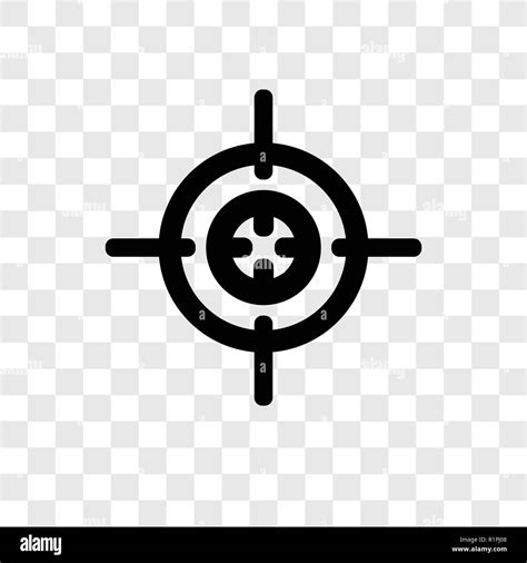Aim Vector Icon Isolated On Transparent Background Aim Transparency