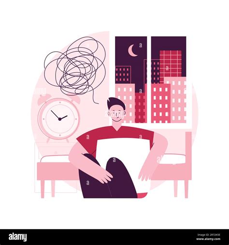 Sleep Disturbances Abstract Concept Vector Illustration Insomnia