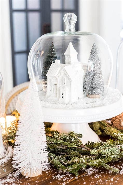 Christmas Village Snow Globe Centerpiece Blesser House