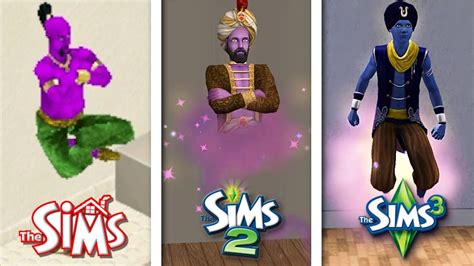 Sims 1 Vs Sims 2 Vs Sims 3 Genies Lamp Youtube