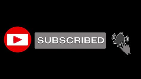 Animated Subscribe Button With Sound Effects Youtube