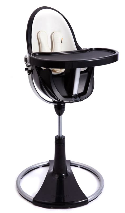 Bloom Fresco Chrome Contemporary High Chair Blackwhite Insert Special