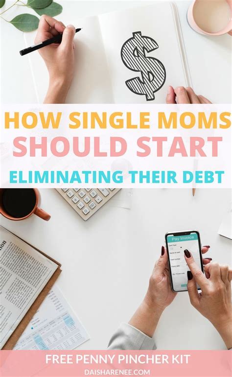 How Single Moms Can Start Eliminating Debt Single Mom Finances Single Mom Single Mom Life