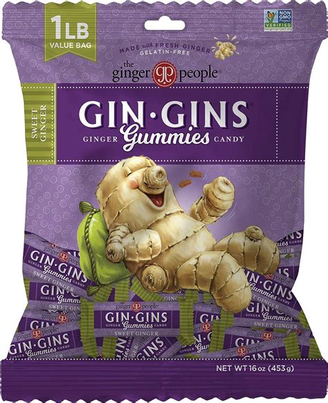 Gin Gins Sweet Ginger Chewy Ginger Candy By The Ginger People Anti Nausea And