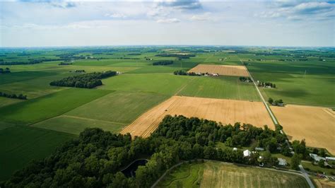 Aerials Of Midwest Farms Youtube