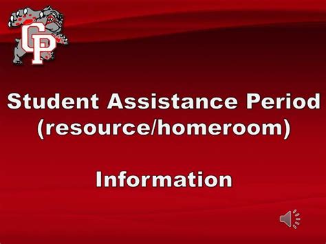 Ppt Student Assistance Period Resourcehomeroom Information