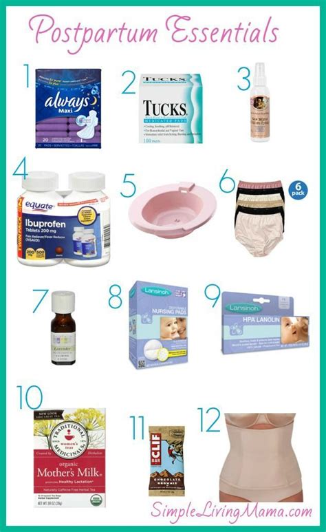 Postpartum Essentials For Mama Creating A Postpartum Care Kit Artofit