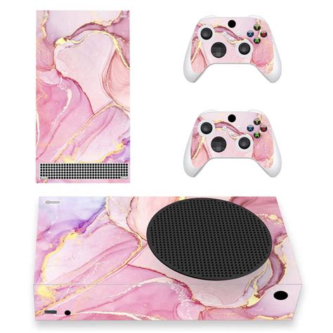 Buy Playvital Cosmic Pink Gold Marble Effect Custom Vinyl Skins For Xbox Series S Wrap Decal