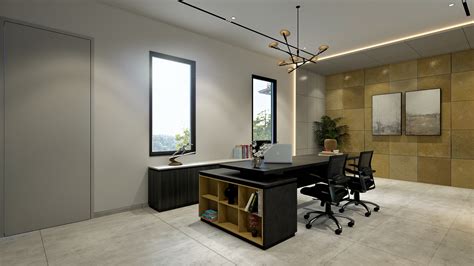 Modern Office Render On Behance