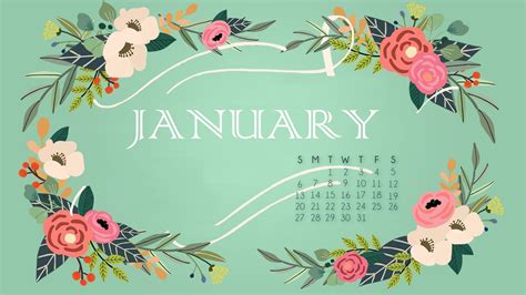 January 2019 Calendar Wallpapers Wallpaper Cave