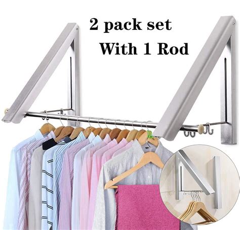 Möbel And Wohnen Clothes Drying Rack Wall Mounted Airer Indoor Outdoor