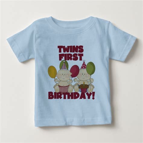 Twins 1st Birthday Boys T Shirts And Ts
