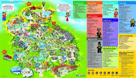 Legoland Map California 2018 Printable Maps