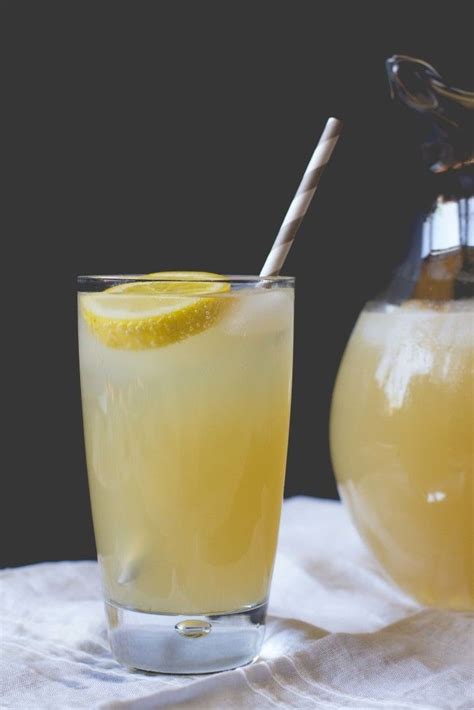 Ginger Honey Sparkling Lemonade Recipe Sparkling Lemonade Lemonade