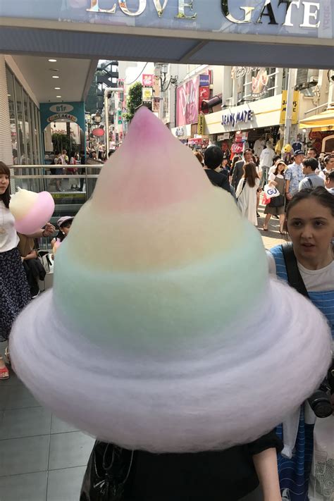 This Rainbow Cotton Candy Is So Big Its Larger Than Your Head Cotton